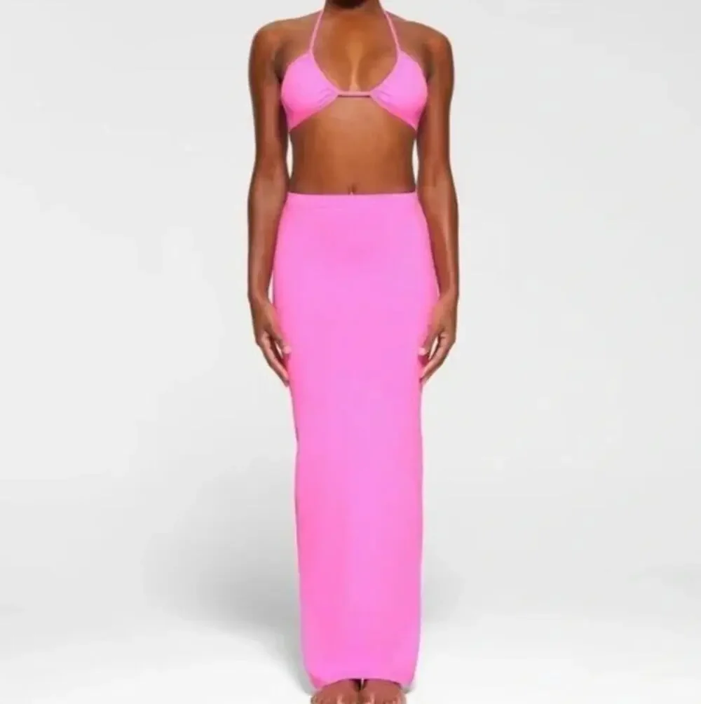 SKIMS Jersey Maxi Skirt Bodycon Clean Girl Y2K Balletcore Coquette Minimalist S
